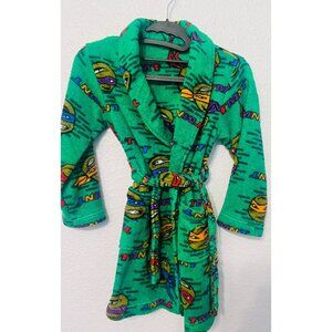 Teenage Mutant Ninja Turtles Kids Fleece Bathrobe Belt TMNT Cartoon Characters